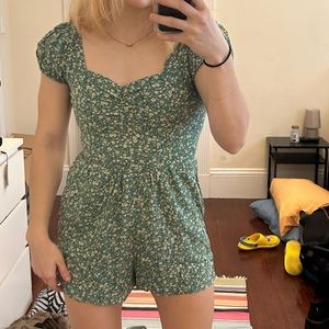 American Eagle Floral Spring Romper NWT